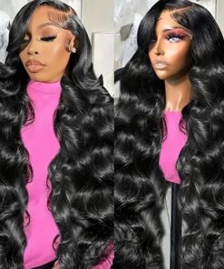 28 Inch 13x6 Lace Front Wigs Human Hair Pre Plucked Body Wave HD Lace Front Wigs Human Hair 180% Density Frontal Glueless Wigs Human Hair with Baby Hair