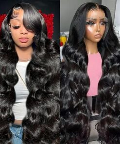 30 Inch 13X6 Lace Front Wigs Human Hair 200% Density Body Wave HD Lace Front Wigs Human Hair Pre Plucked Glueless Wigs Human Hair for Women With Baby Hair