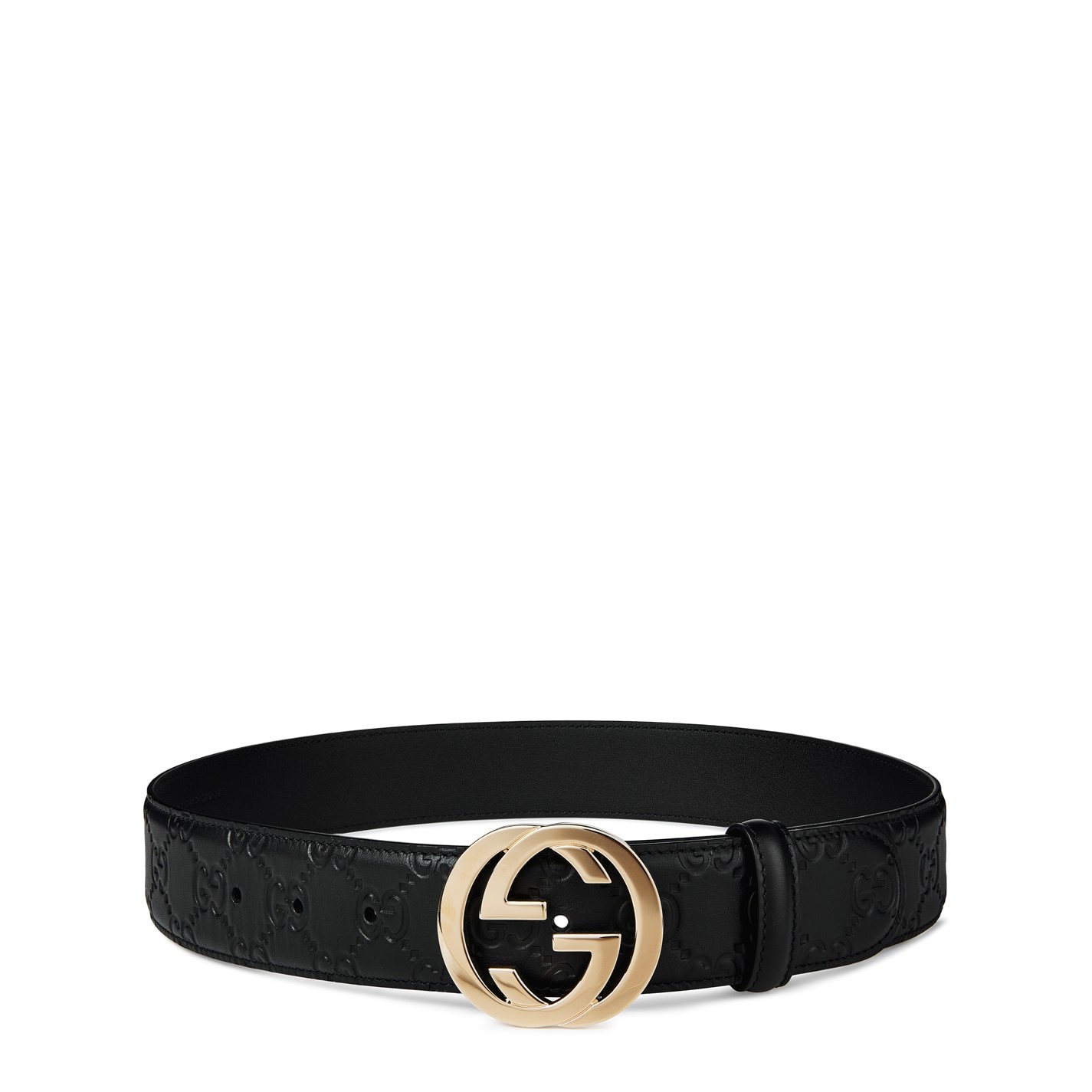 Signature Embossed Leather Belt