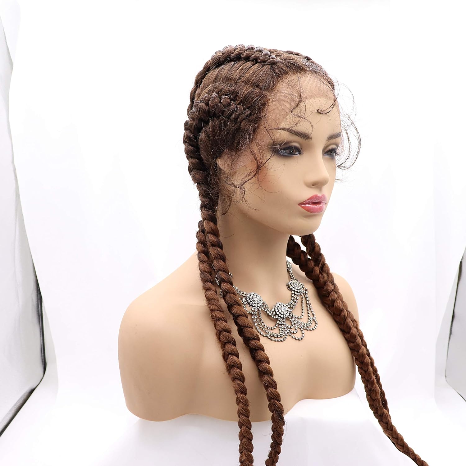 Model Model 3X Soft Swiss Lace Braided Wig