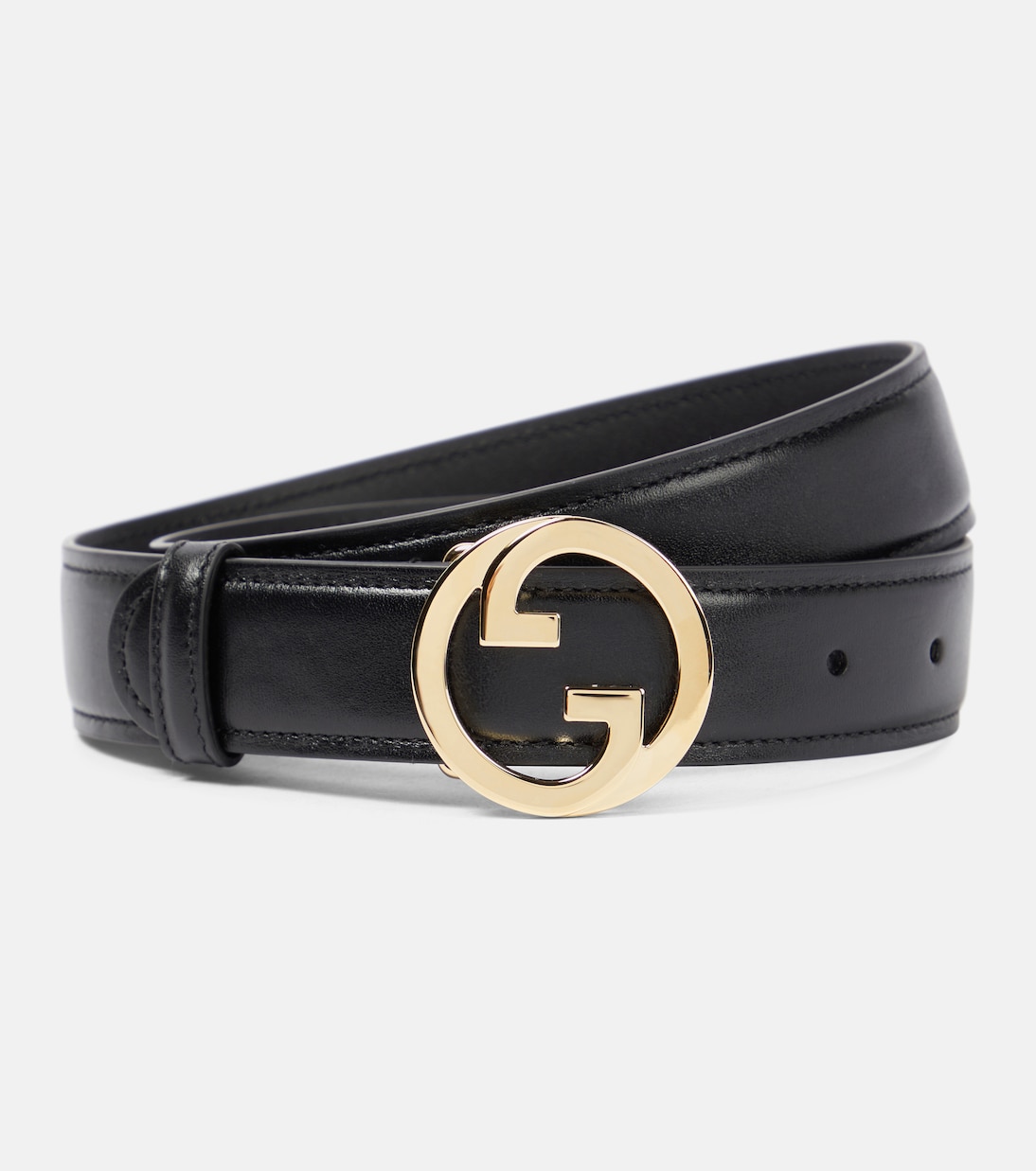 Gucci Black Leather Belt