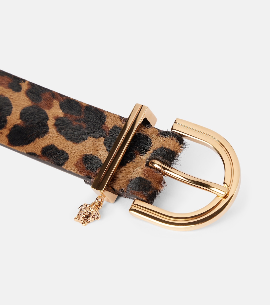 Ocelot Print Calf Hair Belt