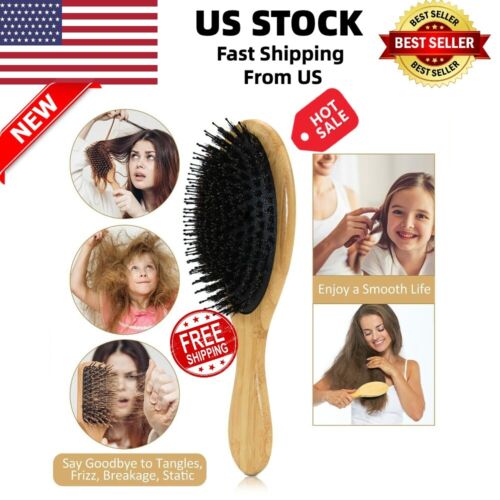 Hair Brush, Boar Bristle Hair Brushes for Women men Kid,Boar&Nylon Bristle Brush