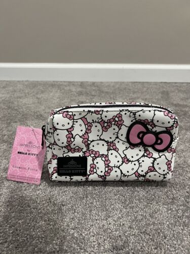 Hello Kitty Sanrio Cosmetic Pouch Impressions Vanity Makeup Bag NEW WITH TAGS