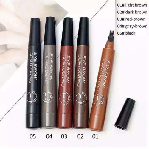 Microblading Tattoo Eyebrow Ink Pen Long Lasting Eye Brow Pencil 3D Fork Makeup