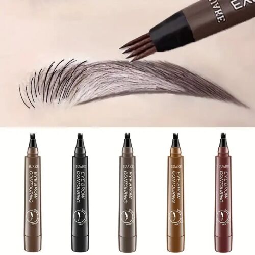 Microblading Tattoo Eyebrow Ink Pen Long Lasting Eye Brow Pencil 3D Fork Makeup