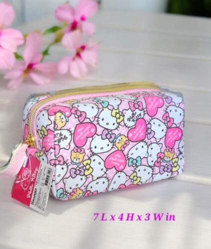 Super Kawaii Sanrio Hello Kitty Cosmetic / Makeup Bag, Zipper Closure, Unique