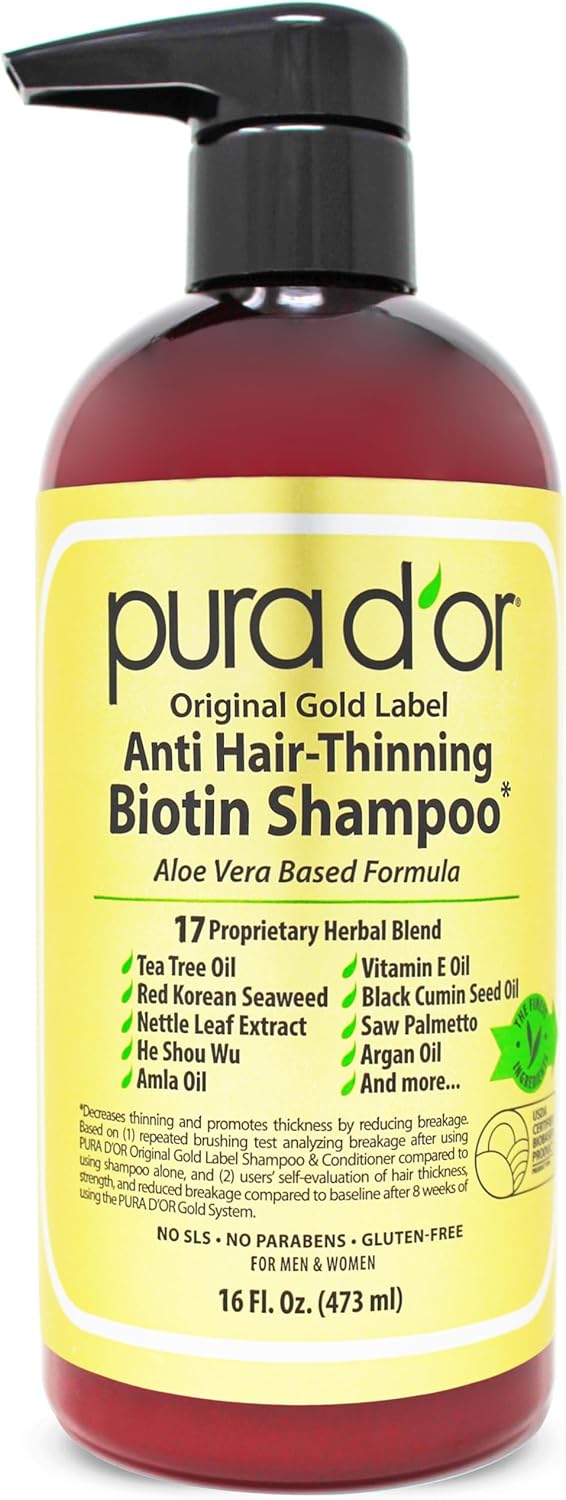 PURA D'OR Original Gold Label Anti-Thinning Shampoo