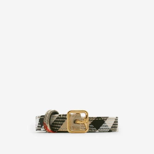 Thin Check B Buckle Belt