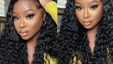 Amazon.com : Water Wave Lace Front Wigs Human Hair Wigs for Black