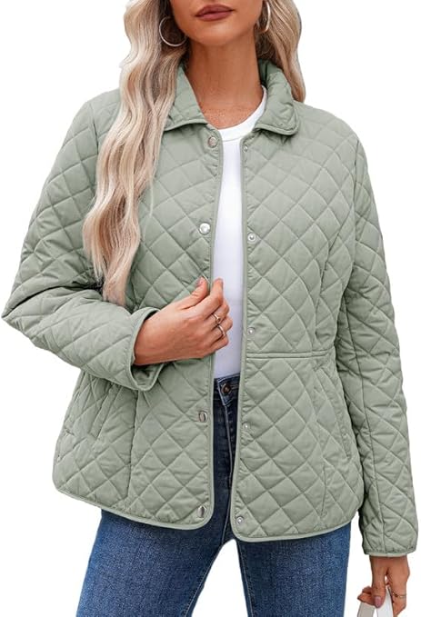 Dokotoo Women's Winter Casual Quilted Jackets