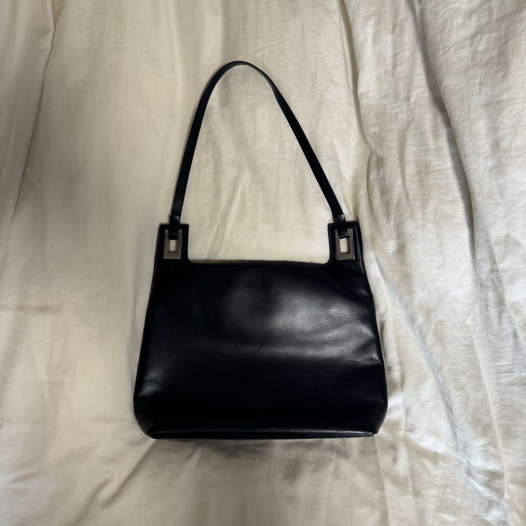 GUCCI Leather Handbag Black Fashion Luxury Brand From Japan