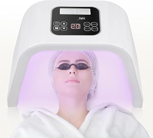 Led-Face-Tool，LED Light Therapy Facial Mask，7 in 1 Beauty Equipment for Skin Care at Home