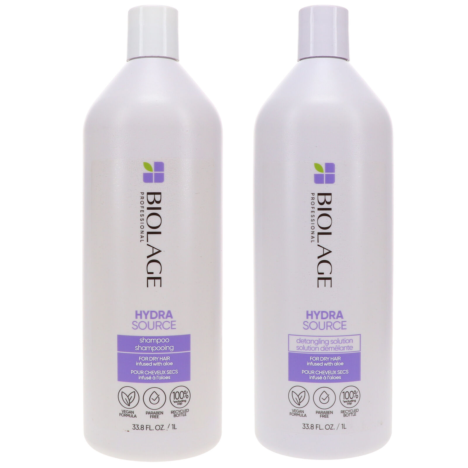 Matrix Biolage Hydrasource Shampoo 33.8 oz & Biolage Hydrasource Detangling