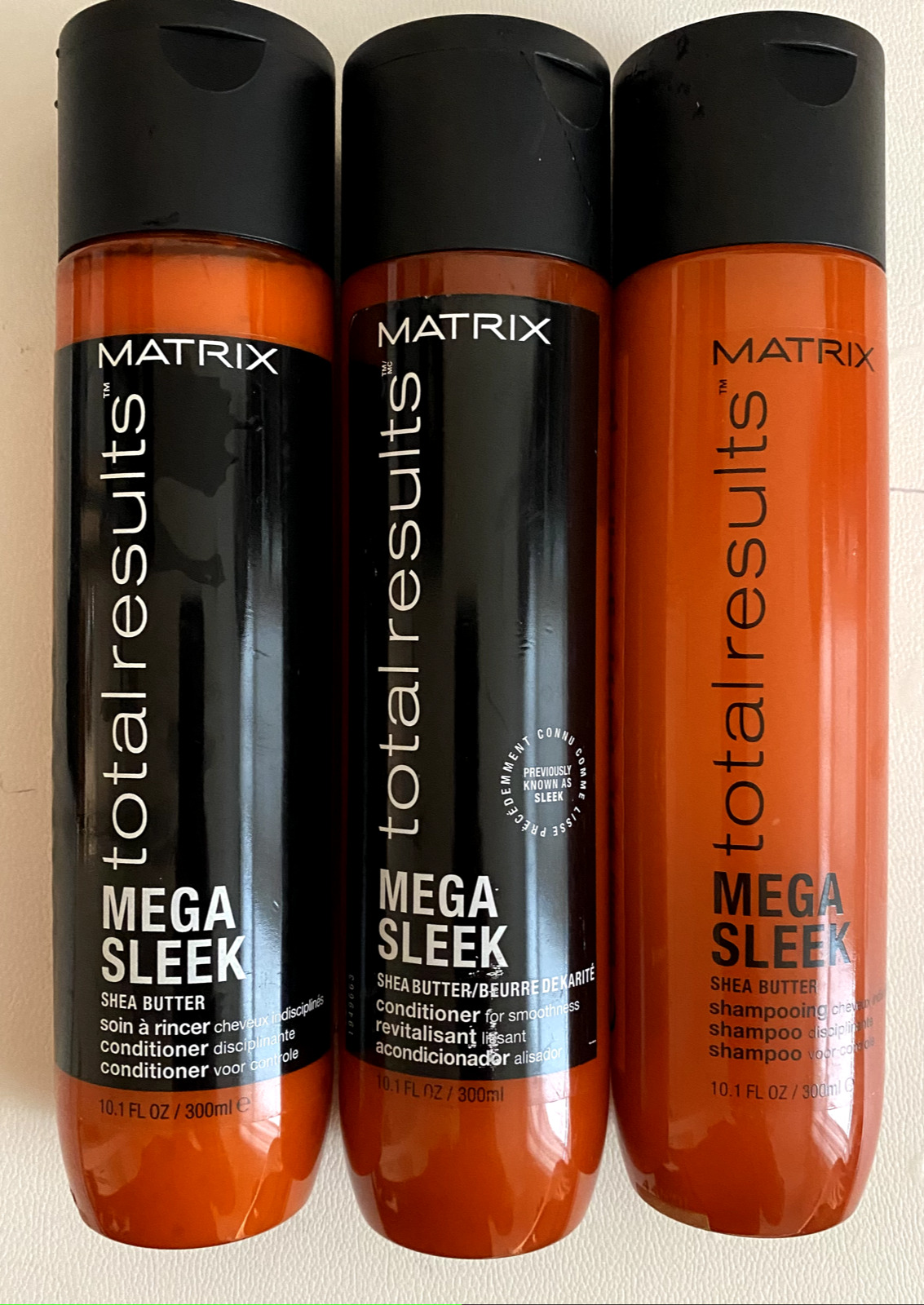 Matrix Total Results Mega Sleek 10.1oz 1 Shampoo 2 Conditioners 10.1oz 3 Pack