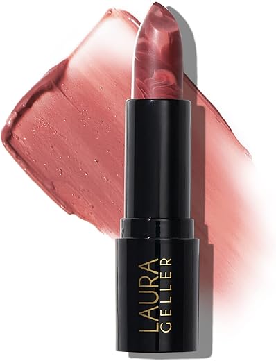 LAURA GELLER NEW YORK Italian Marble Sheer Lipstick - Honey Bun - Hydrating & Lightweight - Vitamin E & Caster Seed Oil - Cream Finish